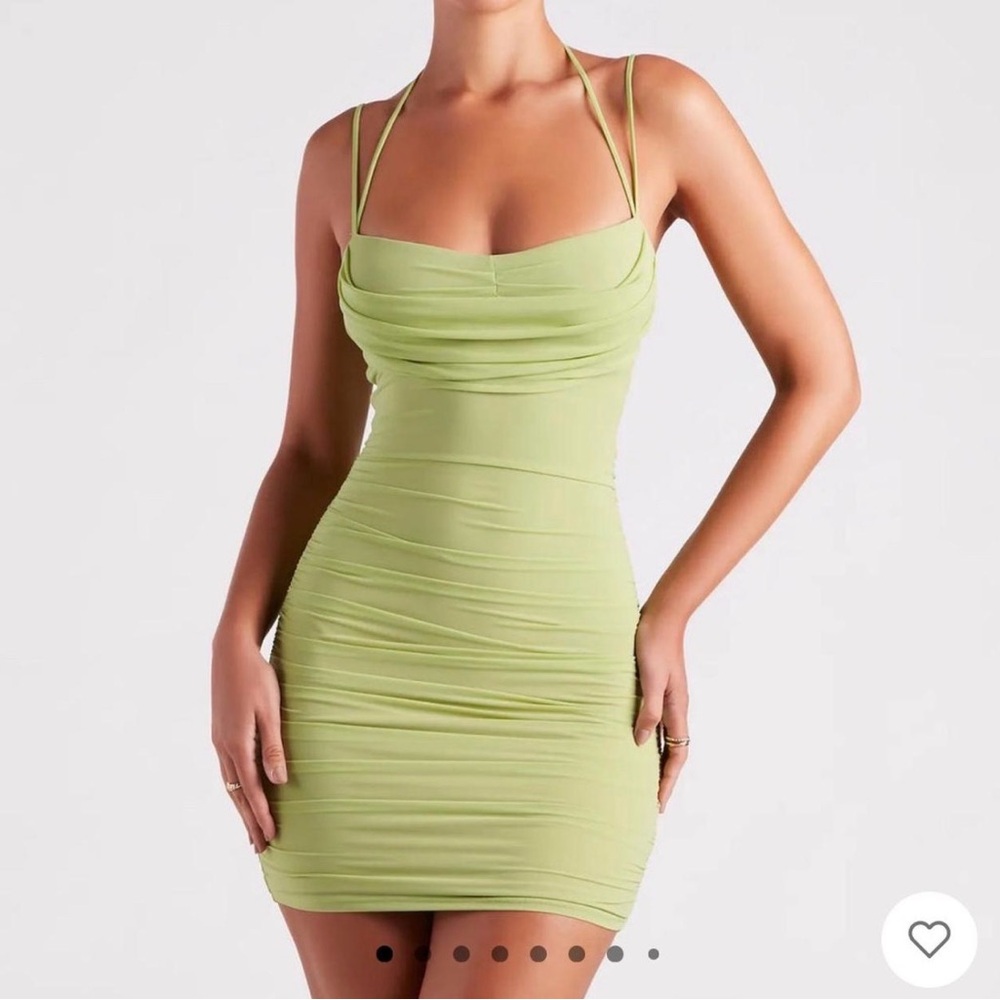 Windsor Lime Green Mini Dress